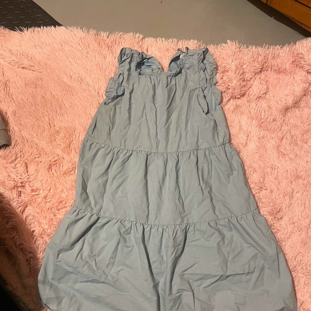 GBG Los Angeles Asymmetrical Dress in Light Blue